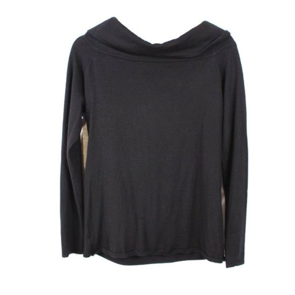 Ralph Lauren Black Label Cashmere Sweater Off the Shoulder Twisted Wide Neck - Picture 6 of 8
